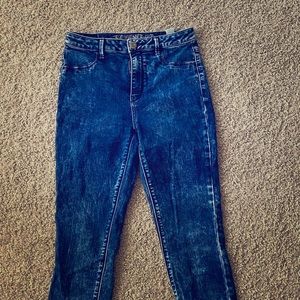 American Eagle Acid Wash Dark Jeggings